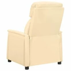 VidaXL Fauteuil de massage inclinable électrique Crème Similicuir -Fauteuils électriques Soldes image 5 3098502