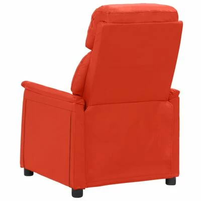 VidaXL Fauteuil de massage inclinable électrique Rouge Similicuir 5 VidaXL Fauteuil de massage inclinable électrique Rouge Similicuir – Image 5
