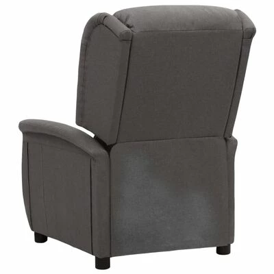 VidaXL Fauteuil de massage inclinable électrique Gris foncé Tissu 5 VidaXL Fauteuil de massage inclinable électrique Gris foncé Tissu – Image 5