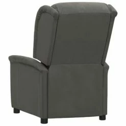 VidaXL Fauteuil inclinable de massage Gris foncé Tissu microfibre -Fauteuils électriques Soldes image 5 3098540