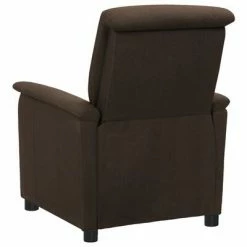 VidaXL Fauteuil de massage inclinable électrique Marron foncé Tissu -Fauteuils électriques Soldes image 5 3098561