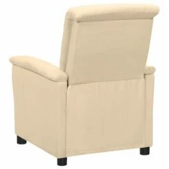 VidaXL Fauteuil de massage inclinable électrique Crème Tissu -Fauteuils électriques Soldes image 5 3098565