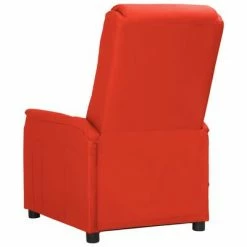 VidaXL Fauteuil inclinable électrique de massage Rouge Similicuir -Fauteuils électriques Soldes image 5 3098608