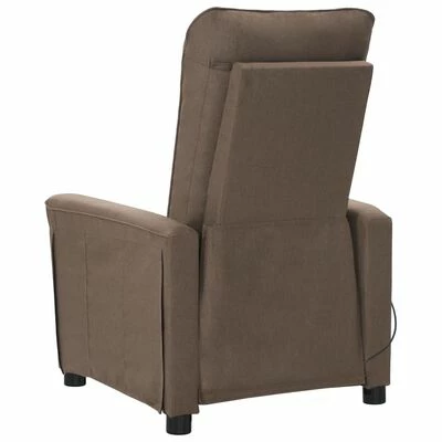 VidaXL Fauteuil électrique de massage Taupe Tissu 5 VidaXL Fauteuil électrique de massage Taupe Tissu – Image 5