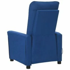 VidaXL Fauteuil électrique de massage Bleu Tissu -Fauteuils électriques Soldes image 5 3098899