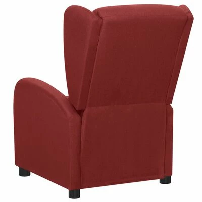 VidaXL Fauteuil électrique de massage Rouge bordeaux Tissu 5 VidaXL Fauteuil électrique de massage Rouge bordeaux Tissu – Image 5