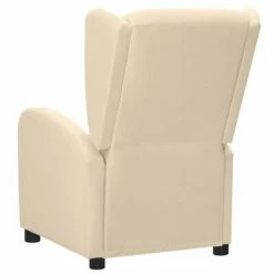 VidaXL Fauteuil électrique de massage Crème Tissu -Fauteuils électriques Soldes image 5 3098946