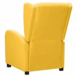 VidaXL Fauteuil électrique de massage Jaune Tissu -Fauteuils électriques Soldes image 5 3098948