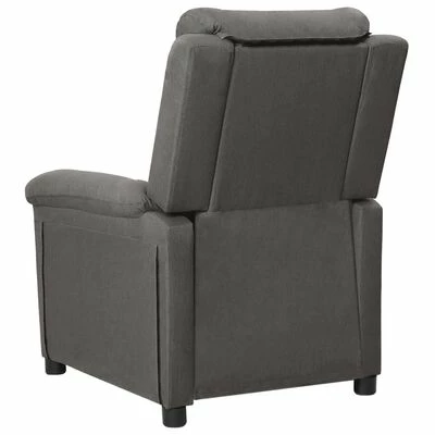 VidaXL Fauteuil électrique de massage Gris foncé Tissu 5 VidaXL Fauteuil électrique de massage Gris foncé Tissu – Image 5