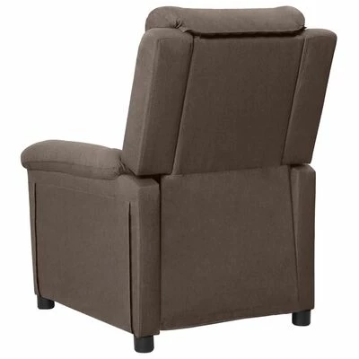 VidaXL Fauteuil électrique de massage Taupe Tissu 5 VidaXL Fauteuil électrique de massage Taupe Tissu – Image 5
