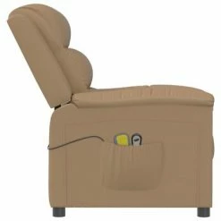VidaXL Fauteuil électrique de massage Cappuccino Similicuir -Fauteuils électriques Soldes image 5 3099000