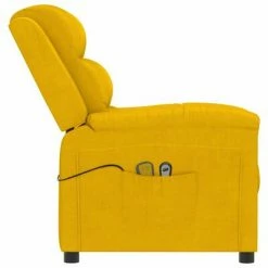 VidaXL Fauteuil électrique de massage Jaune Velours 10 VidaXL Fauteuil électrique de massage Jaune Velours -Fauteuils électriques Soldes image 5 3099019