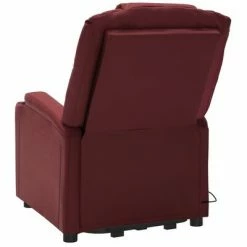 VidaXL Fauteuil inclinable de massage Rouge bordeaux Similicuir -Fauteuils électriques Soldes image 5 3100333