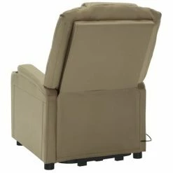 VidaXL Fauteuil inclinable de massage Cappuccino Similicuir -Fauteuils électriques Soldes image 5 3100335
