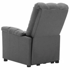 VidaXL Fauteuil inclinable de massage Gris clair Tissu -Fauteuils électriques Soldes image 5 3100352