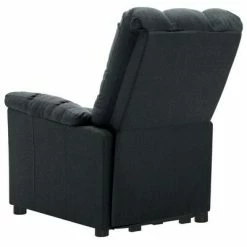 VidaXL Fauteuil inclinable de massage Gris foncé Tissu 10 VidaXL Fauteuil inclinable de massage Gris foncé Tissu -Fauteuils électriques Soldes image 5 3100353