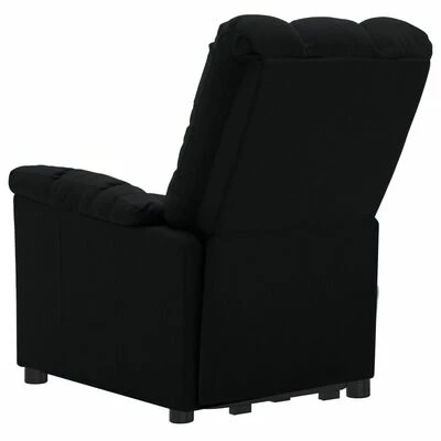 VidaXL Fauteuil inclinable de massage Noir Tissu 5 VidaXL Fauteuil inclinable de massage Noir Tissu – Image 5
