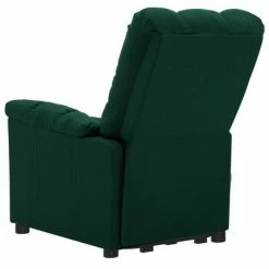 VidaXL Fauteuil inclinable de massage Vert foncé Tissu 10 VidaXL Fauteuil inclinable de massage Vert foncé Tissu -Fauteuils électriques Soldes image 5 3100358