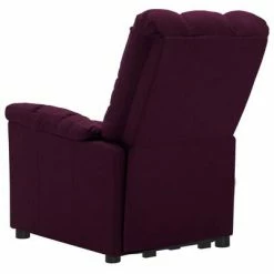 VidaXL Fauteuil inclinable de massage Violet Tissu 10 VidaXL Fauteuil inclinable de massage Violet Tissu -Fauteuils électriques Soldes image 5 3100359