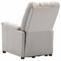VidaXL Fauteuil inclinable de massage Crème Tissu -Fauteuils électriques Soldes image 5 3100361