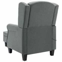VidaXL Fauteuil de massage avec repose-pied Gris clair Tissu -Fauteuils électriques Soldes image 5 320161
