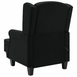 VidaXL Fauteuil de massage avec repose-pied Noir Tissu -Fauteuils électriques Soldes image 5 320163