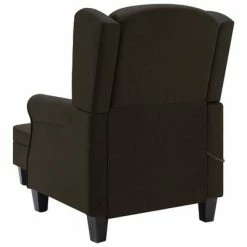 VidaXL Fauteuil de massage avec repose-pied Marron foncé Tissu -Fauteuils électriques Soldes image 5 320166