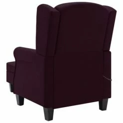 VidaXL Fauteuil de massage avec repose-pied Violet Tissu -Fauteuils électriques Soldes image 5 320168