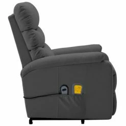 VidaXL Fauteuil inclinable de massage Anthracite Similicuir -Fauteuils électriques Soldes image 5 321286