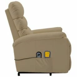VidaXL Fauteuil inclinable de massage Cappuccino Similicuir -Fauteuils électriques Soldes image 5 321289