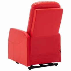 VidaXL Fauteuil inclinable de massage Rouge Similicuir -Fauteuils électriques Soldes image 5 321378