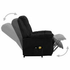 VidaXL Fauteuil inclinable de massage Noir Tissu -Fauteuils électriques Soldes image 5 321392