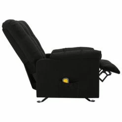 VidaXL Fauteuil de massage inclinable Noir Tissu -Fauteuils électriques Soldes image 5 321412