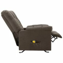 VidaXL Fauteuil de massage inclinable Marron Tissu -Fauteuils électriques Soldes image 5 321414