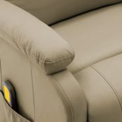 VidaXL Fauteuil de massage inclinable Cappuccino Similicuir -Fauteuils électriques Soldes image 5 322435