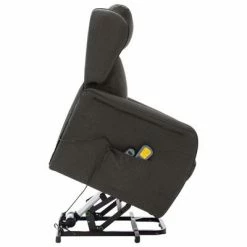 VidaXL Fauteuil de massage inclinable Gris foncé Tissu -Fauteuils électriques Soldes image 5 324032