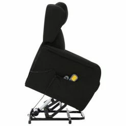 VidaXL Fauteuil de massage inclinable Noir Tissu -Fauteuils électriques Soldes image 5 324033