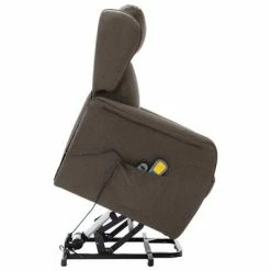 VidaXL Fauteuil de massage inclinable Marron Tissu -Fauteuils électriques Soldes image 5 324035