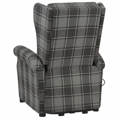 VidaXL Fauteuil de massage inclinable Gris Tissu 5 VidaXL Fauteuil de massage inclinable Gris Tissu – Image 5