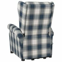VidaXL Fauteuil de massage inclinable Bleu Tissu -Fauteuils électriques Soldes image 5 329483