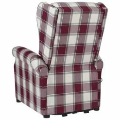 VidaXL Fauteuil de massage inclinable Rouge Tissu 10 VidaXL Fauteuil de massage inclinable Rouge Tissu -Fauteuils électriques Soldes image 5 329484
