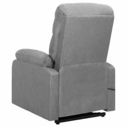 VidaXL Fauteuil de massage inclinable Gris clair Tissu -Fauteuils électriques Soldes image 5 329595
