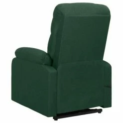 VidaXL Fauteuil de massage inclinable Vert foncé Tissu -Fauteuils électriques Soldes image 5 329601