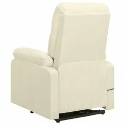 VidaXL Fauteuil de massage inclinable Crème Tissu -Fauteuils électriques Soldes image 5 329604