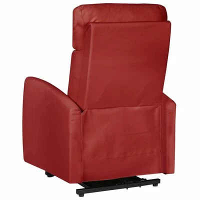 VidaXL Fauteuil inclinable de massage Rouge bordeaux Similicuir 5 VidaXL Fauteuil inclinable de massage Rouge bordeaux Similicuir – Image 5