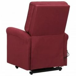 VidaXL Fauteuil de massage inclinable Rouge bordeaux Tissu -Fauteuils électriques Soldes image 5 329732