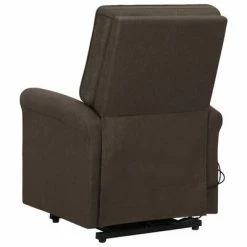VidaXL Fauteuil de massage inclinable Marron foncé Tissu 10 VidaXL Fauteuil de massage inclinable Marron foncé Tissu -Fauteuils électriques Soldes image 5 329734