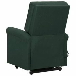 VidaXL Fauteuil de massage inclinable Vert foncé Tissu -Fauteuils électriques Soldes image 5 329735