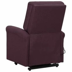 VidaXL Fauteuil de massage inclinable Violet Tissu -Fauteuils électriques Soldes image 5 329736