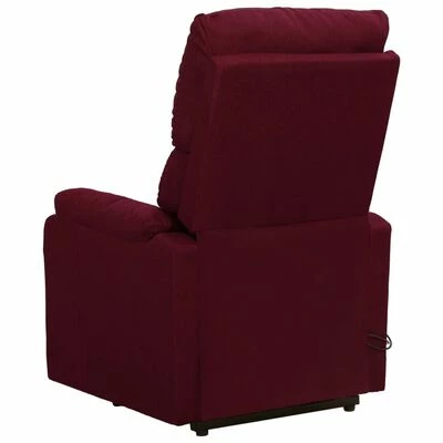VidaXL Fauteuil de massage inclinable Violet Tissu 5 VidaXL Fauteuil de massage inclinable Violet Tissu – Image 5
